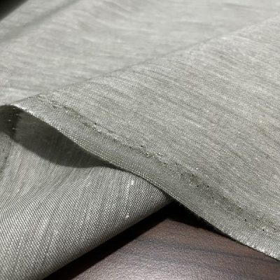 Gri Yeşil İtalyan Keten Kumaş