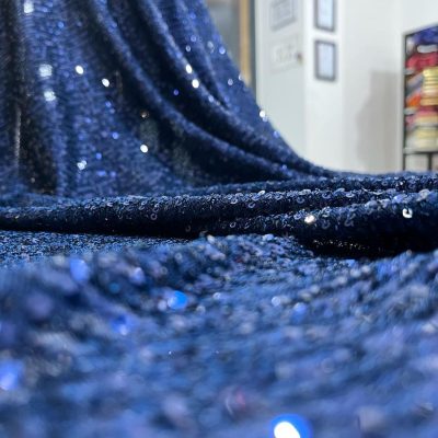 Zara Pullu Payet Kumaş Lacivert AYT