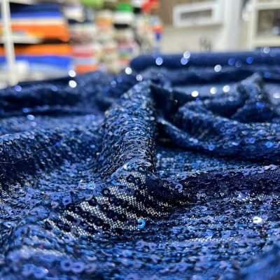 Zara Pullu Payet Kumaş Lacivert AYT