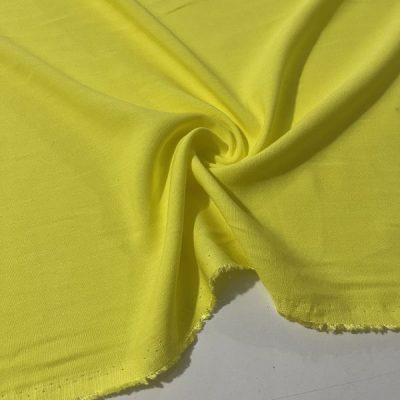 Dökümlü Naturel Keten Limon Sarısı