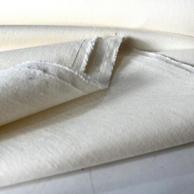 Kırık Beyaz Likralı Denim Kot Kumaş