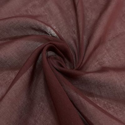 Koyu Bordo Pamuk Tülbent Kumaş