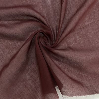 Koyu Bordo Pamuk Tülbent Kumaş