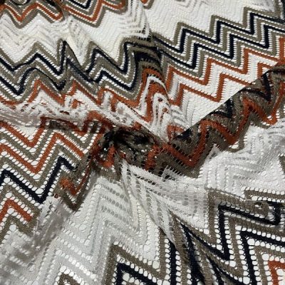 Süper Kahve Krem Missoni Kumaş