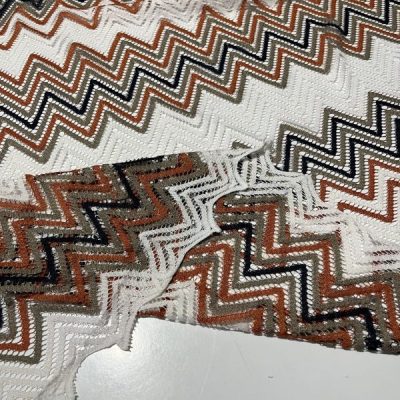 Süper Kahve Krem Missoni Kumaş