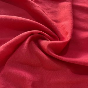 Taşlanmış Koton Kumaş Soft Kırmızı