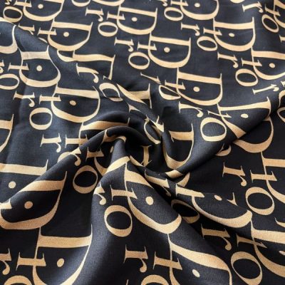 Dior Viskon Kumaş Gold