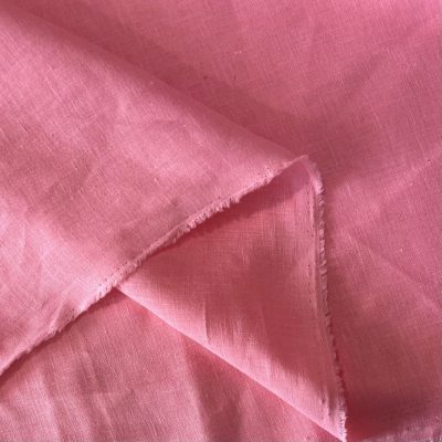 Ham Keten Kumaş Şeker Pembe