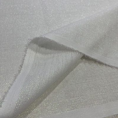 Simli Linen Keten Kumaş Ekru AYTKS