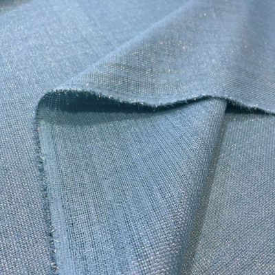 Simli Linen Keten Kumaş Turkuaz AYTKS