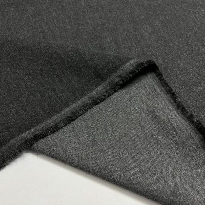 Çift Taraflı Blazer Yünlü Flanel Kaşmir Füme