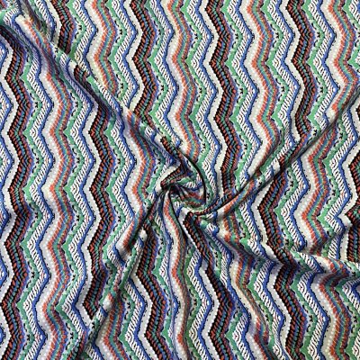 Missoni Desenli Viskon Kumaş Yeşil HSY