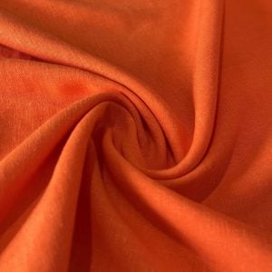 Yıkanmış Ham Keten Kumaş Orange