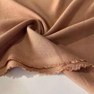 Yıkanmış Ham Keten Kumaş Soğan Kabuğu