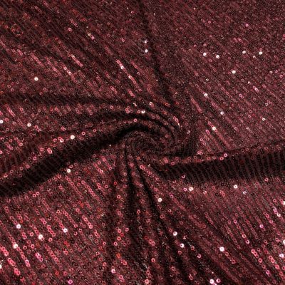 Zara Pullu Payet Kumaş Bordo AYT