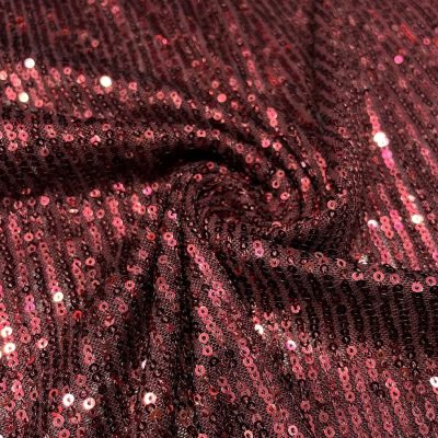 Zara Pullu Payet Kumaş Bordo AYT