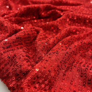 Zara Pullu Payet Kumaş Kırmızı AYT