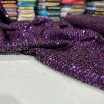 Zara Pullu Payet Kumaş Mürdüm AYT