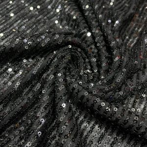 Zara Pullu Payet Kumaş Siyah AYT