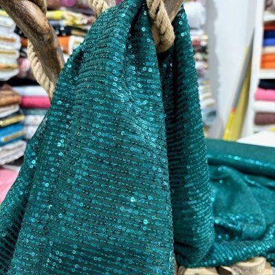 Zara Pullu Payet Kumaş Zümrüt AYT