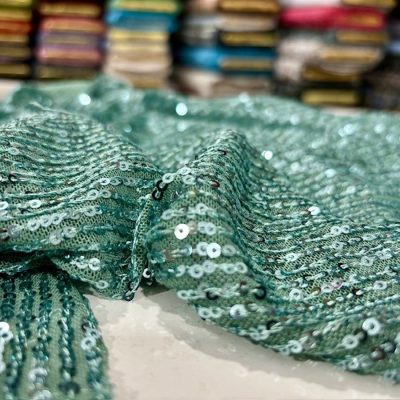 Zara Pullu Payet Mint Yeşili AYT
