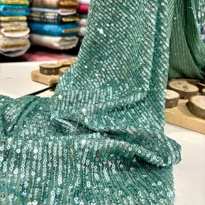 Zara Pullu Payet Mint Yeşili AYT