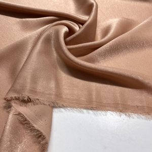 Vakko Bambu İpek Cupro Kumaş Somon
