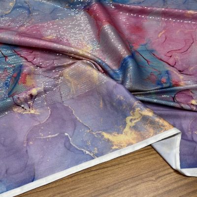 Dior Payet İşlemeli Sandy Kumaş Mavi