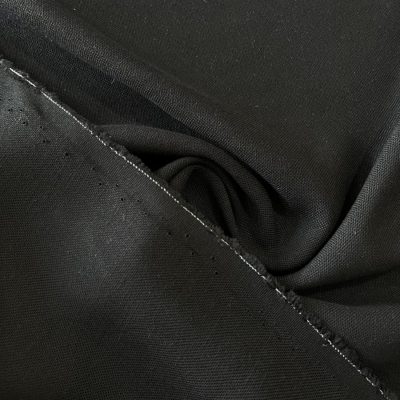 Dökümlü Pamuk Keten Kumaş Siyah BYA