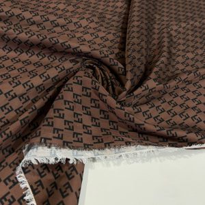 Gucci Krep Saten Kumaş Kahve AHM