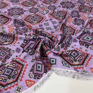 Gucci Krep Saten Kumaş Lila AHM