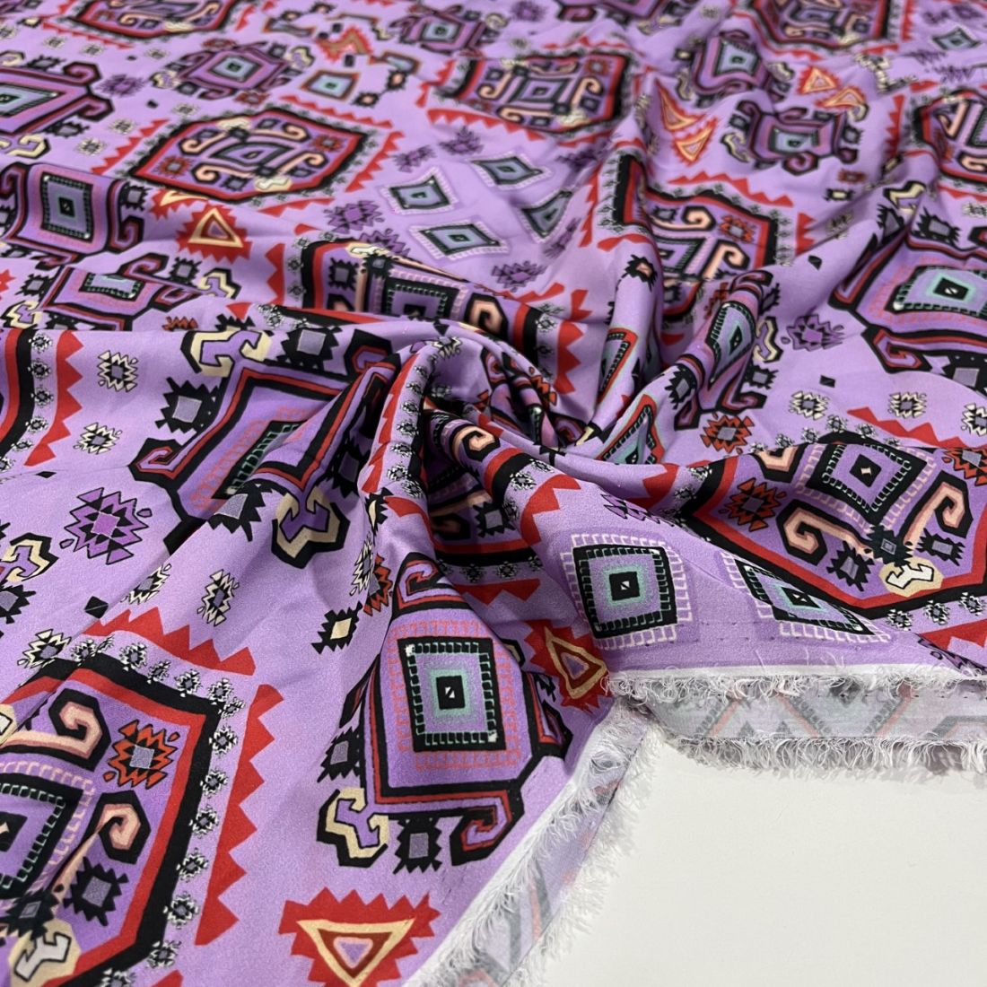 Gucci Krep Saten Kumaş Lila AHM