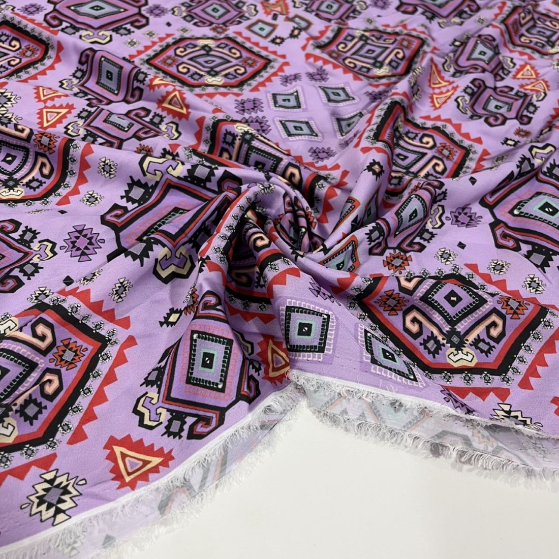 Gucci Krep Saten Kumaş Lila AHM