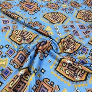 Gucci Krep Saten Kumaş Mavi AHM