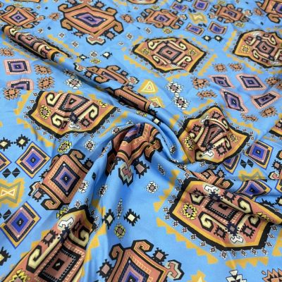 Gucci Krep Saten Kumaş Mavi AHM