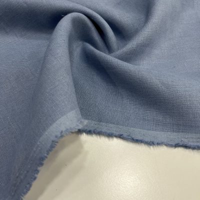 İthal 100% Ham Keten Kumaş Açık İndigo MYL
