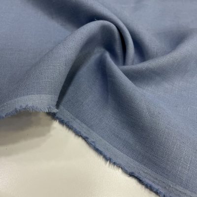 İthal 100% Ham Keten Kumaş Açık İndigo MYL