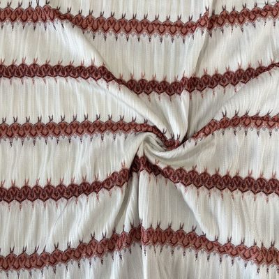 Kiremit Beyaz Missoni Kumaş