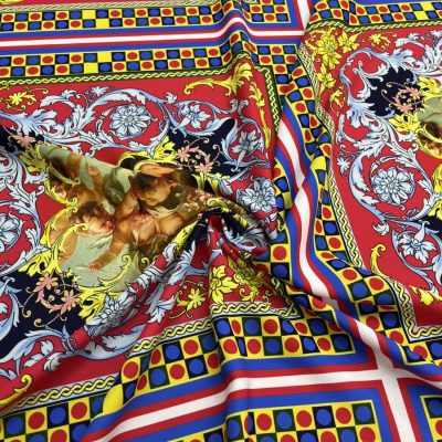 Versace Jorjet Krep Kumaş Gold