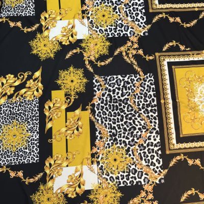 Versace Jorjet Krep Kumaş Siyah