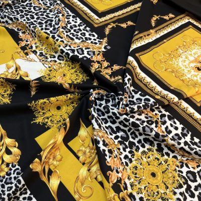 Versace Jorjet Krep Kumaş Siyah