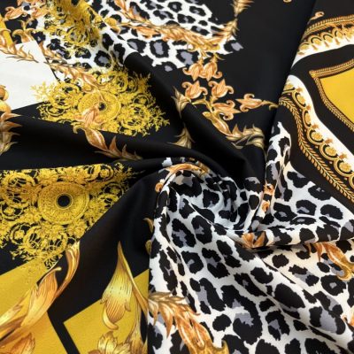 Versace Jorjet Krep Kumaş Siyah