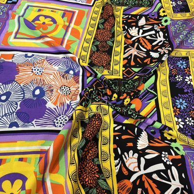 Versace Otantik Desenli Viskon Kumaş