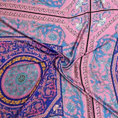 Versace Saten Şifon Kumaş Pembe