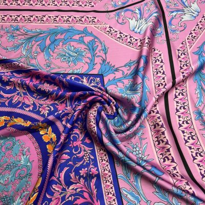 Versace Saten Şifon Kumaş Pembe
