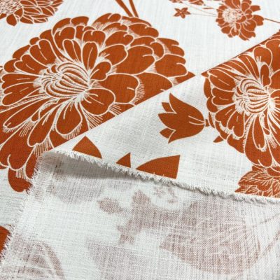 Zimmermann Çiçek Pamuklu Keten Orange