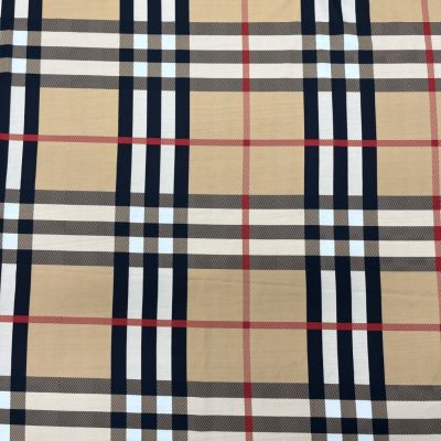Burberry Desen Jorjet Krep Kumaş
