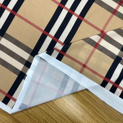Burberry Desen Jorjet Krep Kumaş