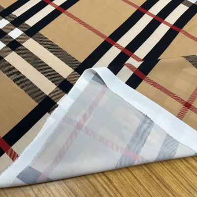 Burberry Desen Jorjet Krep Kumaş