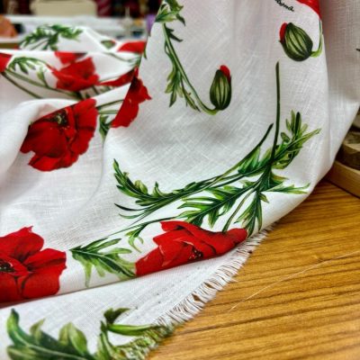 Dolce Gabbana Pamuklu Keten Kumaş